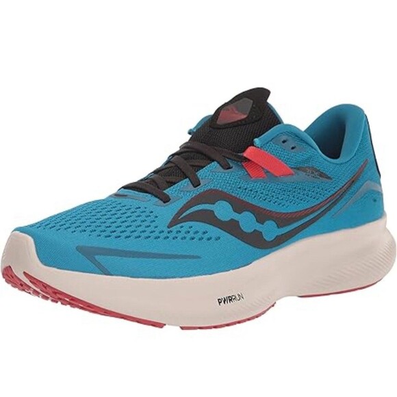 Saucony Ride 15 Womens Running Walking Shoes Blue Athletic Sneakers Size 7 - Picture 1 of 10